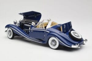 Mercedes 500K Special Roadster Modrý Maisto 1:18 56059 Kov – obrázok 5 z 8