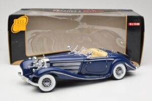 Mercedes 500K Special Roadster Modrý Maisto 1:18 56059 Kov – obrázok 8 z 8