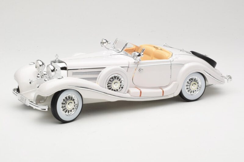 Mercedes 500K Special Roadster Biely Premiere Edition Maisto 1:18 536055 Kov