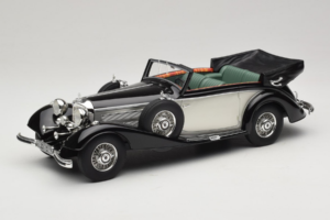 Mercedes 540K Kabriolet Čierny Strieborný Cult Models 1:18 CML184-3 Kov