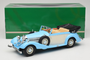 Mercedes 540K Kabriolet Modrý Biely Cult Models 1:18 CML184-2 Kov – obrázok 6 z 6