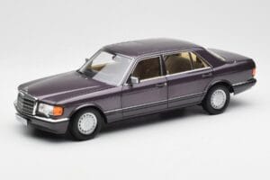 Mercedes 560 SEL W126 Fialový Metallic Norev 1:18 183544 Kov