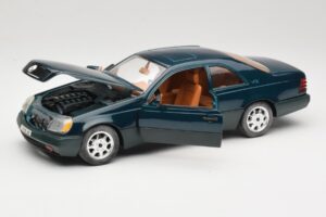 Mercedes 600 SEC C140 Zelený Majorette 1:18 4418 Kov – obrázok 2 z 8