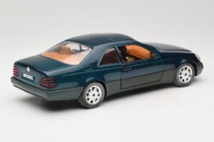 Mercedes 600 SEC C140 Zelený Majorette 1:18 4418 Kov – obrázok 3 z 8