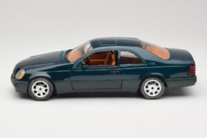 Mercedes 600 SEC C140 Zelený Majorette 1:18 4418 Kov – obrázok 4 z 8