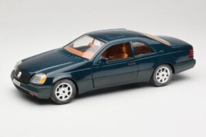 Mercedes 600 SEC C140 Zelený Majorette 1:18 4418 Kov