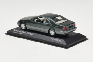 Mercedes 600 SEC W140 Zelený Metalický Minichamps 1:43 430032604 Kov – obrázok 3 z 4