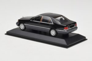 Mercedes 600 SEL W140 Black Metallic Minichamps 1:43 940035400 Kov – obrázok 3 z 4