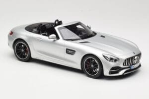 Mercedes AMG GT C Roadster R190 Strieborný Norev 1:18 183453 Kov – obrázok 4 z 6