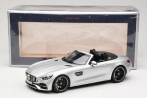 Mercedes AMG GT C Roadster R190 Strieborný Norev 1:18 183453 Kov – obrázok 6 z 6