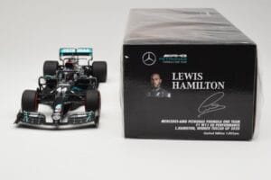 Mercedes AMG Petronas W11 #44 L. Hamilton Winner Tuscan GP 2020 Minichamps 1:18 110200944 Kov – obrázok 6 z 6