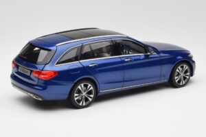 Mercedes C-Class S205 T-Modell Brilliant Modrý Metalíza Norev 1:18 B66960257 Kov – obrázok 3 z 8