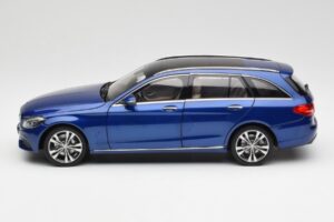 Mercedes C-Class S205 T-Modell Brilliant Modrý Metalíza Norev 1:18 B66960257 Kov – obrázok 4 z 8