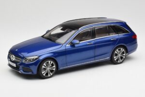 Mercedes C-Class S205 T-Modell Brilliant Modrý Metalíza Norev 1:18 B66960257 Kov
