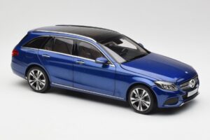 Mercedes C-Class S205 T-Modell Brilliant Modrý Metalíza Norev 1:18 B66960257 Kov – obrázok 6 z 8