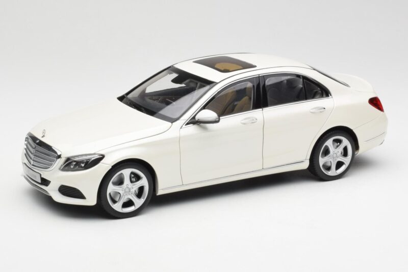 Mercedes C-Class W205 Diamond Biely Metalíza Norev 1:18 B66960256 Kov