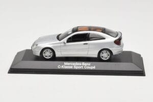 Mercedes C-Class W203 Sport Coupe Strieborný Minichamps 1:43 B66961916 Kov