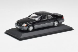 Mercedes C140 600 SEC Čierny Minichamps 1:43 32600 Kov – obrázok 2 z 4