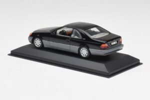 Mercedes C140 600 SEC Čierny Minichamps 1:43 32600 Kov – obrázok 3 z 4