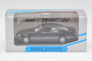 Mercedes C140 600 SEC Čierny Minichamps 1:43 32600 Kov – obrázok 4 z 4