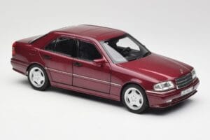 Mercedes AMG C36 W202 Almandine Červený Norev 1:18 B66040706 Kov – obrázok 6 z 8