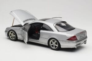 Mercedes CL500 C215 Lorinser Silver Metallic AUTOart 1:18 70121 Kov – obrázok 5 z 8