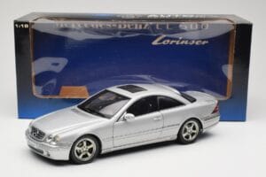 Mercedes CL500 C215 Lorinser Silver Metallic AUTOart 1:18 70121 Kov – obrázok 8 z 8