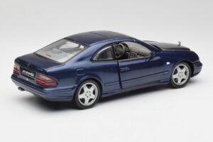 Mercedes CLK 55 AMG C209 Modrý Metalický Anson 1:18 30343 Kov – obrázok 3 z 8