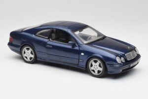 Mercedes CLK 55 AMG C209 Modrý Metalický Anson 1:18 30343 Kov – obrázok 6 z 8