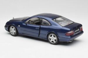 Mercedes CLK 55 AMG C209 Modrý Metalický Anson 1:18 30343 Kov – obrázok 7 z 8