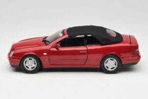 Mercedes CLK A208 Kabriolet Červený Anson 1:18 30338 Kov – obrázok 4 z 8