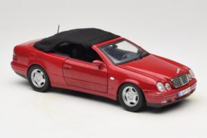 Mercedes CLK A208 Kabriolet Červený Anson 1:18 30338 Kov – obrázok 6 z 8