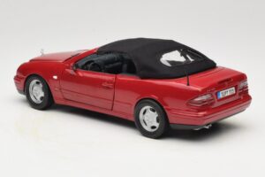 Mercedes CLK A208 Kabriolet Červený Anson 1:18 30338 Kov – obrázok 7 z 8