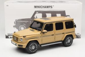 Mercedes G-Class G 500 W463A Solarbeam Yellow Metallic Minichamps 1:18 113037108 Kov – obrázok 8 z 8