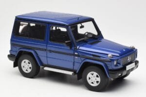 Mercedes G500 W463 SWB Modrý AUTOart 1:18 76114 Kov – obrázok 6 z 8
