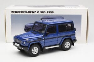 Mercedes G500 W463 SWB Modrý AUTOart 1:18 76114 Kov – obrázok 8 z 8