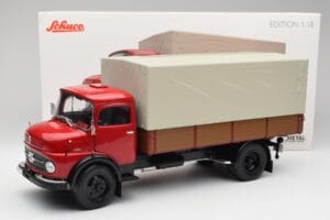 Mercedes L 911 Červený Schuco 1:18 450016400 Kov – obrázok 8 z 8