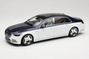 Mercedes Maybach S-Class Z223 Nautical Blue Diamond White Almost Real 1:18 820126 Kov