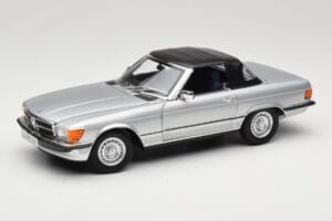 Mercedes R107 380 SL Strieborný Norev 1:18 183725 Kov