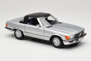 Mercedes R107 380 SL Strieborný Norev 1:18 183725 Kov – obrázok 6 z 8
