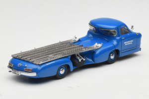 Mercedes Renntransporter Blue Wonder CMC 1:43 M-036K Kov – obrázok 3 z 8