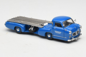 Mercedes Renntransporter Blue Wonder CMC 1:43 M-036K Kov – obrázok 6 z 8