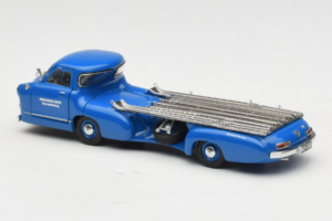 Mercedes Renntransporter Blue Wonder CMC 1:43 M-036K Kov – obrázok 7 z 8
