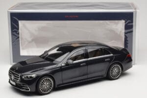 Mercedes S-Class W223 AMG Line Anthracite Blue Norev 1:18 183800 Kov – obrázok 8 z 8