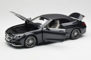 Mercedes S-Class Kabriolet A217 Magnetite Čierny Metalíza Norev 1:18 B66960354 Kov – obrázok 2 z 8