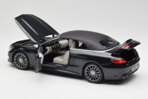 Mercedes S-Class Kabriolet A217 Magnetite Čierny Metalíza Norev 1:18 B66960354 Kov – obrázok 5 z 8