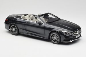 Mercedes S-Class Kabriolet A217 Magnetite Čierny Metalíza Norev 1:18 B66960354 Kov – obrázok 6 z 8