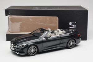 Mercedes S-Class Kabriolet A217 Magnetite Čierny Metalíza Norev 1:18 B66960354 Kov – obrázok 8 z 8