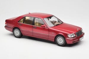 Mercedes S500 W140 Červený Metallic Norev 1:18 183579 Kov – obrázok 6 z 8