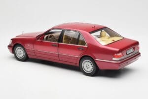Mercedes S500 W140 Červený Metallic Norev 1:18 183579 Kov – obrázok 7 z 8